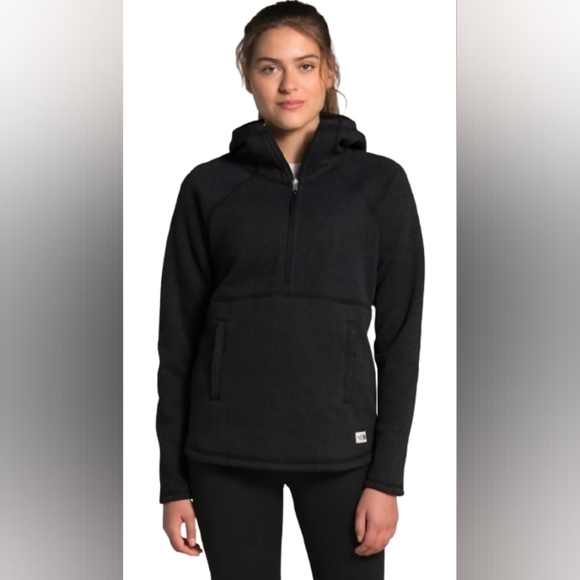 The North Face Tops - Women's North Face Size M 1/2 Zip Hoodie Sweatshirt Secure Zip Front Pockets
